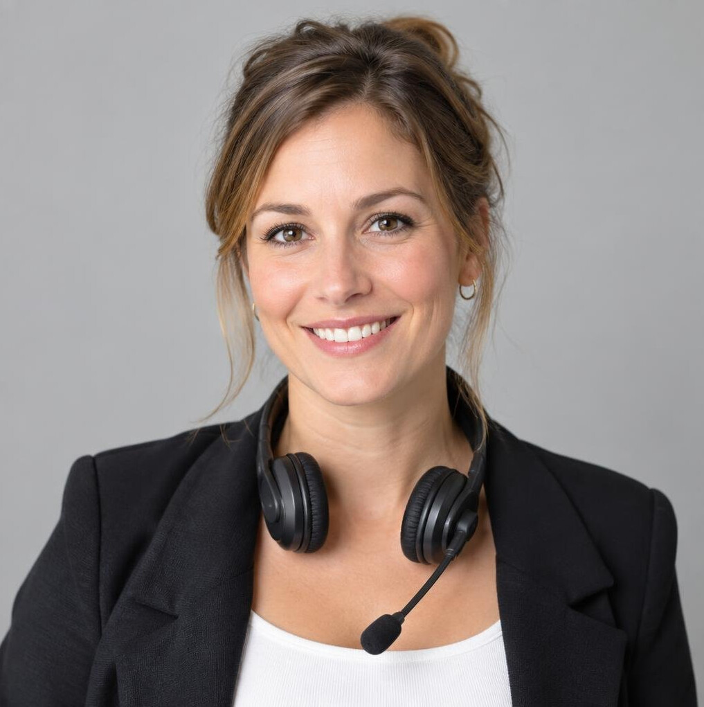 Portrait of a female production coordinator smiling