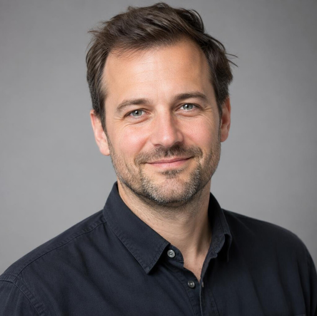 Portrait of a male production director smiling